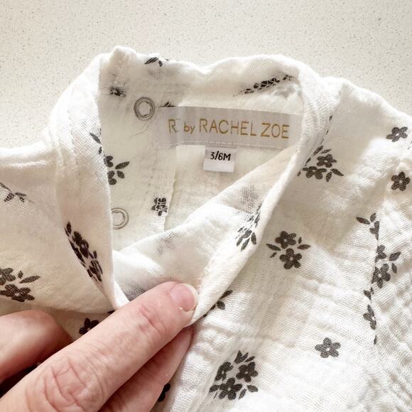 RZ by Rachel Zoe Linen Bubble Rompers (Set of 2) - NWOT - Picture 5 of 8